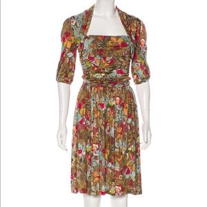 Etro floral print midi dress
